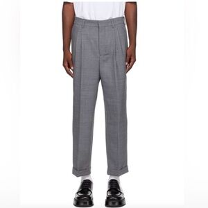 Alexandre Mattiussi men’s cuffed grey slacks